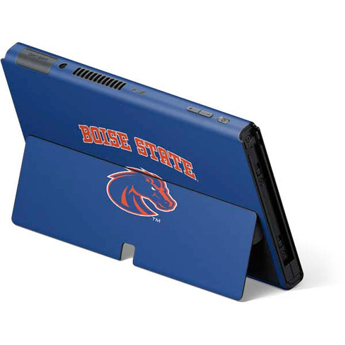 Boise State University Collegiate Text Nintendo Switch OLED (2021) Skin
